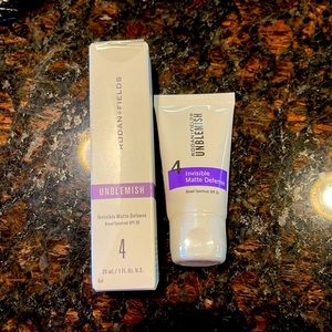 Rodman and Fields Unblemish Invisible Matte Deluxe Broad Spectrum SPF 30 New